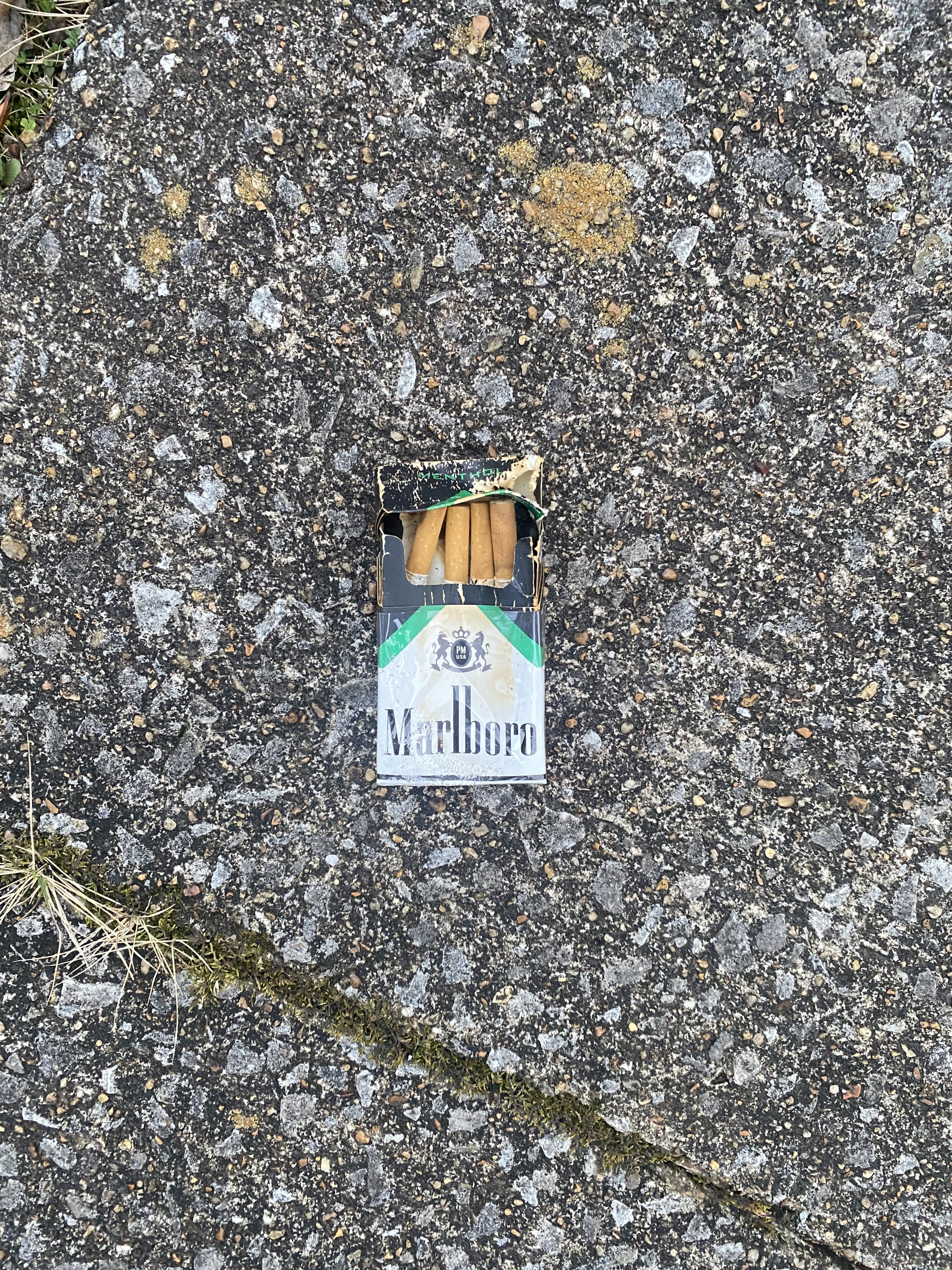 cigs on the floor